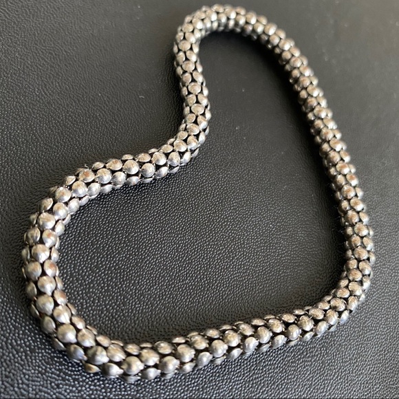 Silver Snake Link chain Layering Bracelet 7-8" - Picture 6 of 6